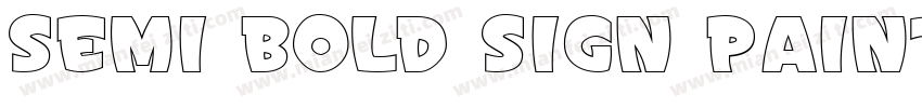 semi bold sign painter字体转换